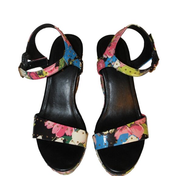 CLEARANCE SALE! Limelight Rafaella Size 7 Open Toe Studded Floral Pre-Loved - Picture 2 of 9